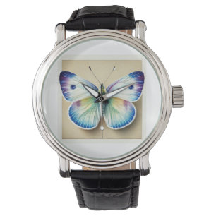 Cabbage White Butterfly 180724IREF258 - Watercolor Watch