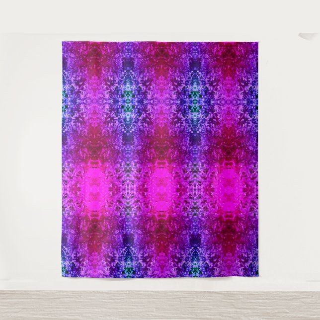 Cabbage X Miami Ikat Pouf Tapestry (Front)