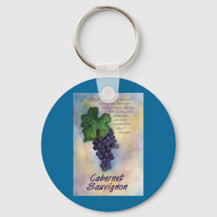 Cabernet Sauvignon Wine Keychain