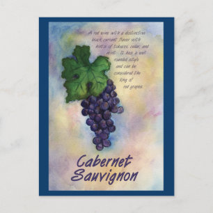 Cabernet Sauvignon Wine Postcard