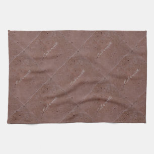 Cabernet Wine Travertine Tile Tea Towel