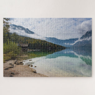Cabin at Bohinj Lake in Slovenia Jigsaw Puzzle