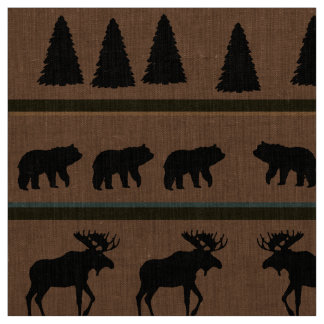 Cabin Blanket Design Fabric by Leslie Harlow