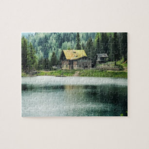 Cabin by the Lake 8x10 Jigsaw Puzzle