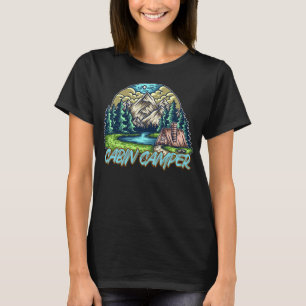 Cabin Camper Hiking Fishing Tent_654 T-Shirt