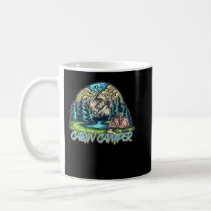 Cabin Camper Hiking Fishing Tent Coffee Mug