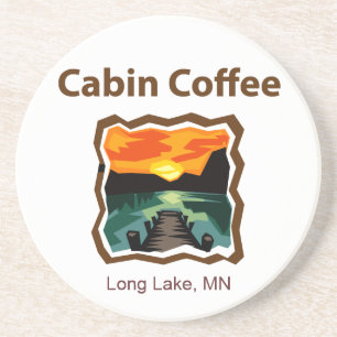 Cabin Coffee Coaster