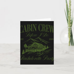 Cabin Crew Before I Do Bachelorette Party Camp Bac Card