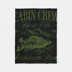 Cabin Crew Before I Do Bachelorette Party Camp Bac Fleece Blanket