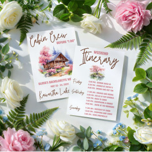 Cabin Crew Before I DO! Weekend Bachelorette Party Invitation