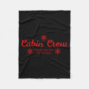 Cabin Crew Christmas Pjs Family Christmas Pajamas  Fleece Blanket