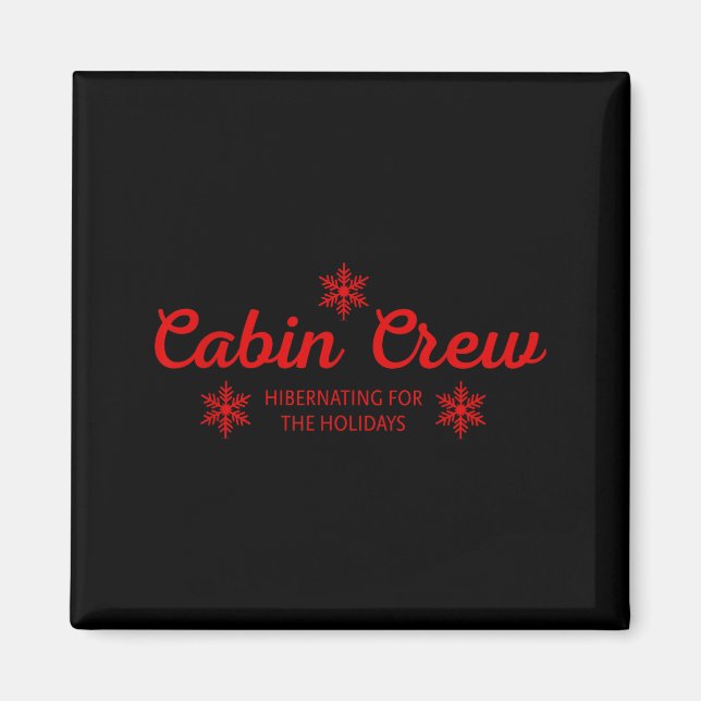 Cabin Crew Christmas Pjs Family Christmas Pajamas  Magnet (Front)