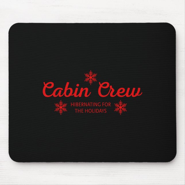 Cabin Crew Christmas Pjs Family Christmas Pajamas  Mouse Pad (Front)