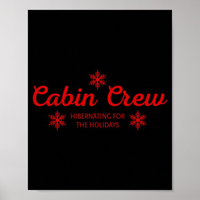 Cabin Crew Christmas Pjs Family Christmas Pajamas  Poster (Front)