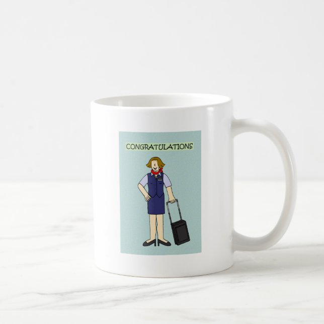 Cabin Crew Congratulations Female. Coffee Mug (Right)