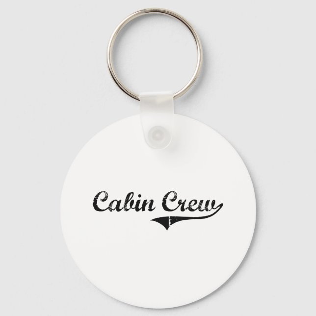 Cabin Crew Professional Job Key Ring (Front)