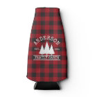 Cabin Family Name Red Buffalo Plaid