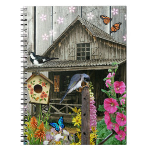 Cabin Flower Garden Notebook
