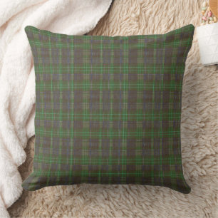 Cabin Forest Green Tartan Cushion