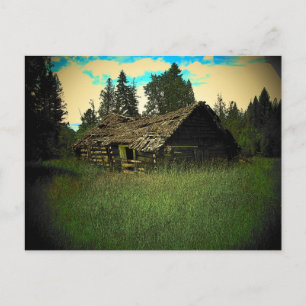 Cabin in the Field by djoneill Postcard