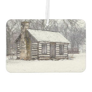 Cabin In The Snow Car Air Freshener