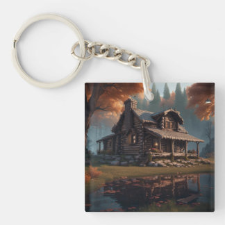 Cabin in The Woods Key Ring