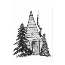 Cabin in the Woods Nursery Poster