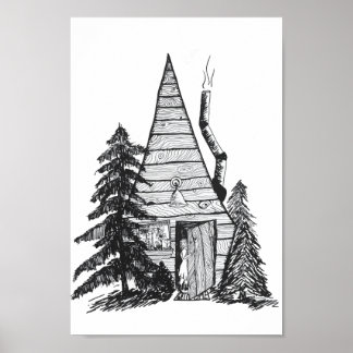 Cabin in the Woods Nursery Poster