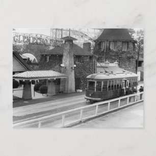 Cabin John Streetcar, 1930s Postcard