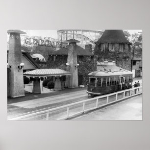 Cabin John Streetcar, 1930s Poster