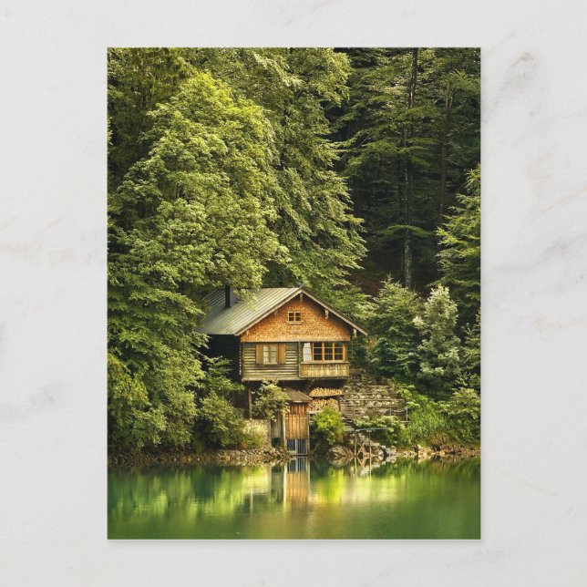 Cabin Lake House Postcard (Front)
