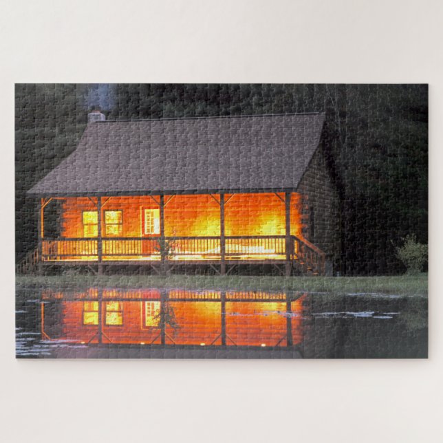 Cabin Lights Jigsaw Puzzle (Horizontal)