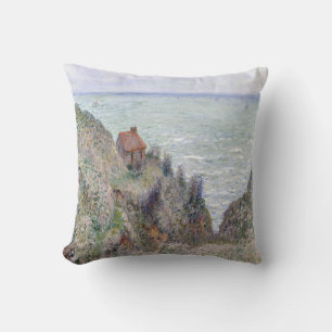 Cabin of the Customs Watch by Claude Monet Cushion