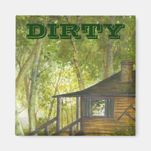 Cabin on the Lake magnet by Brigid O'Neill Hovey