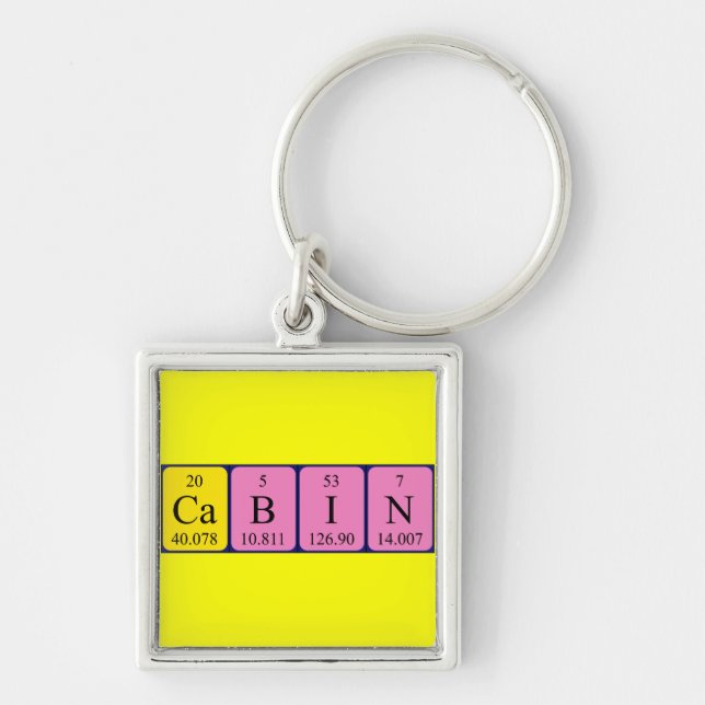 Cabin periodic table keyring (Front)