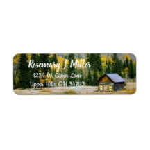 Cabin Return Address Label