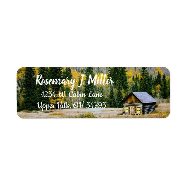 Cabin Return Address Label (Front)