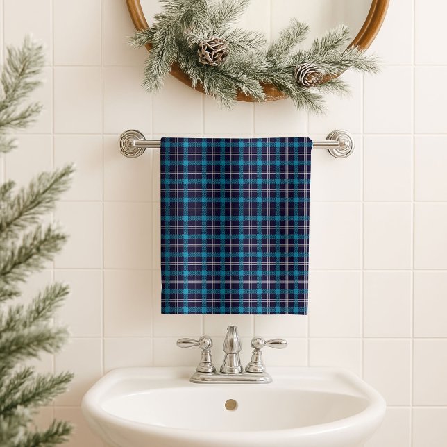 Cabin Style Towel Navy Plaid Gift for the Man Cave (Cabin Style Towel Navy Plaid Gift for the Man Cave)