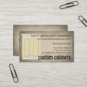 Cabinet Countertop Remodeling Business Card