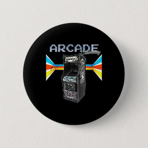 Cabinet Machine 1970 1980 1990 Video Game Collecti 6 Cm Round Badge