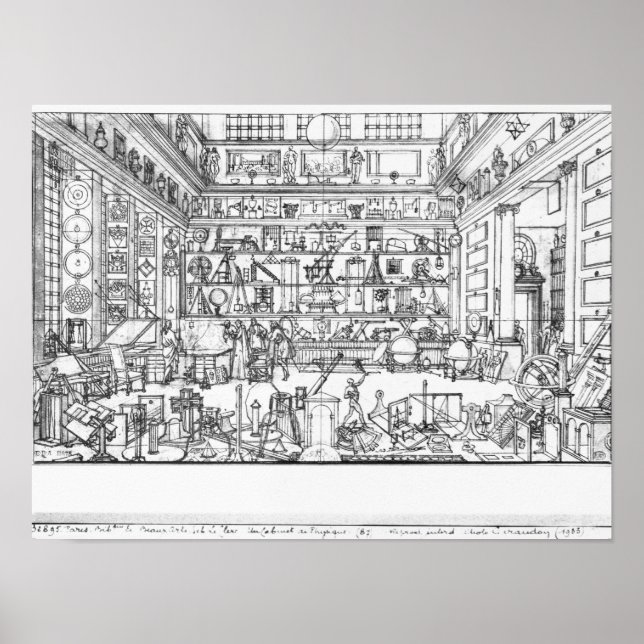 Cabinet of physics, 1687 poster (Front)