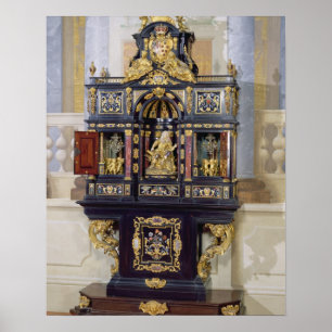 Cabinet of the Electress Palatine, c.1704 (ebony, Poster