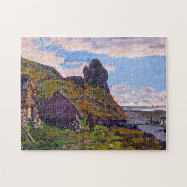 Cabins at Sainte-Adresse Monet Fine Art Jigsaw Puzzle (Horizontal)