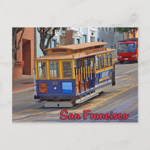 Cable Car in San Francisco Postcard