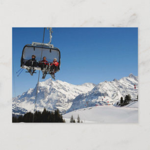 Cable car in the Jungfrau region Postcard