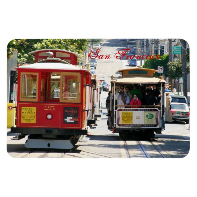Cable Car of San Francisco magnet (Horizontal)
