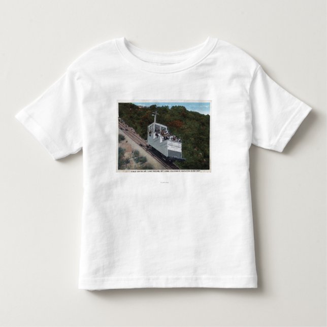 Cable Car on Incline View Toddler T-Shirt (Front)