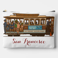 Cable Car Print Cut Sew Bag