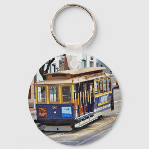 Cable Cars In San Francisco Key Ring