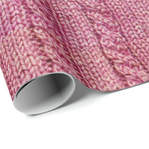 Cable knit sweater wrapping paper